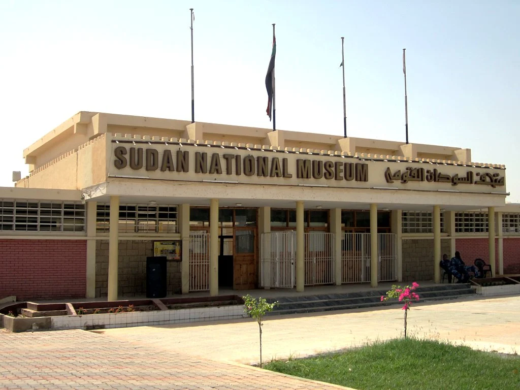 The Sudan National Museum at Khartoum, Sudan, was founded in 1971. The collection showcases archaeology downstairs and early Christian frescoes upstairs.