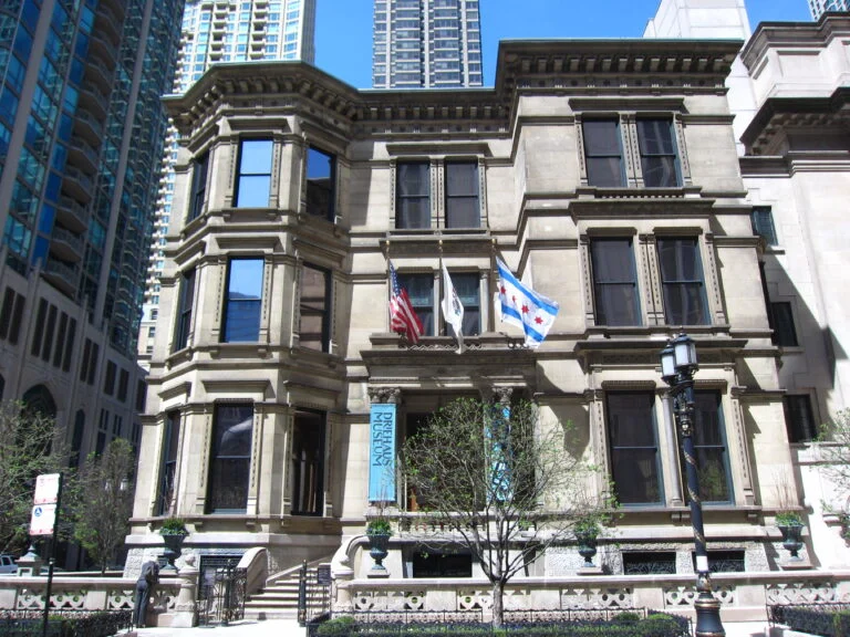 The Richard H. Driehaus Museum, exterior entrance, 2013