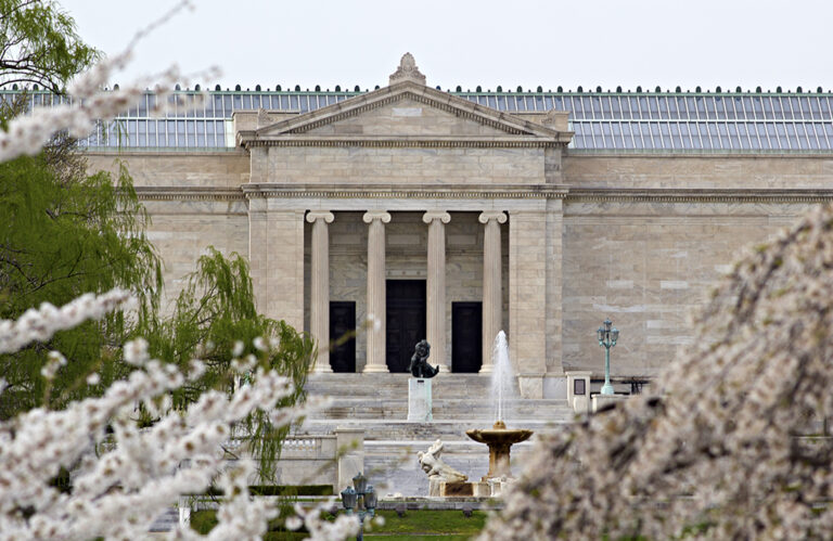 Springtime art museum