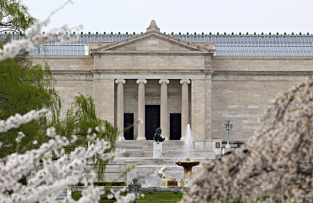 Springtime art museum