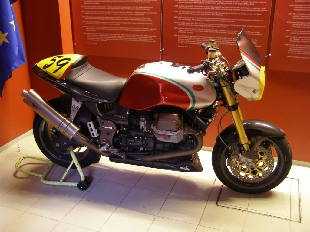 The Museo Moto Guzzi, located in the picturesque town of Mandello del Lario