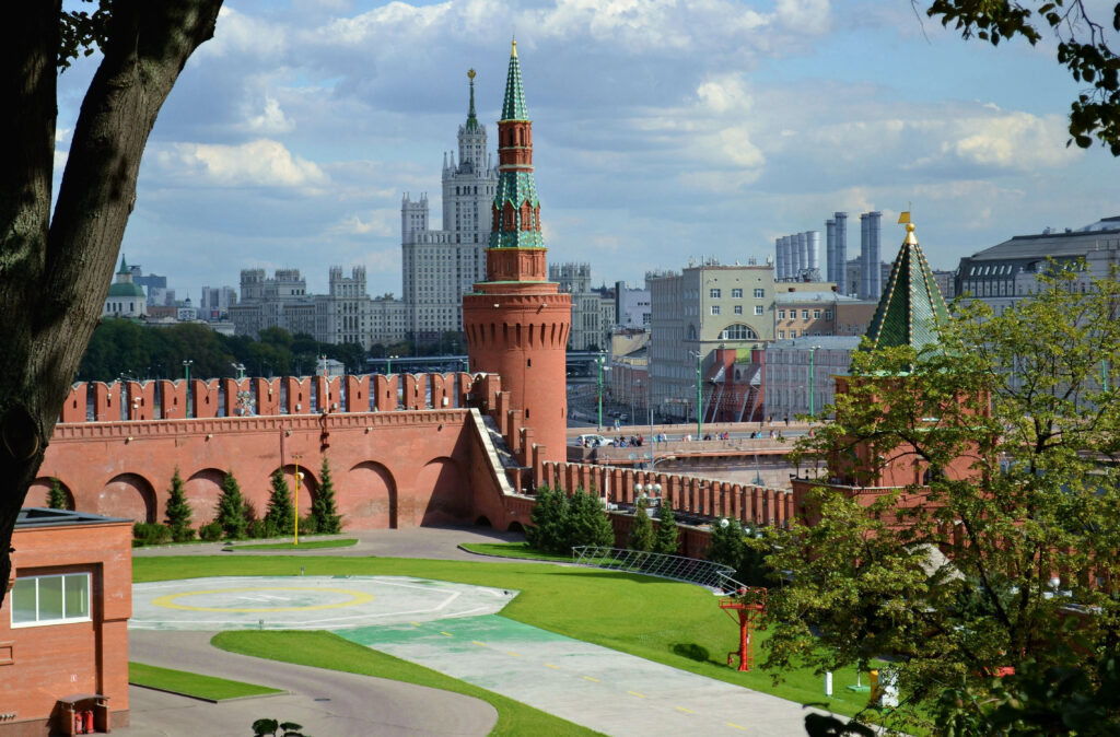 Helipad in Moscow Kremlin 2014