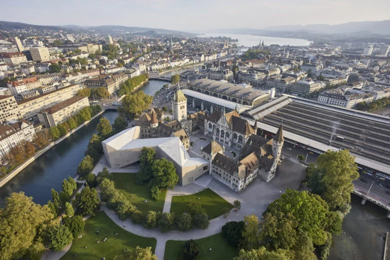 Landesmuseum Zürich aus der Luft