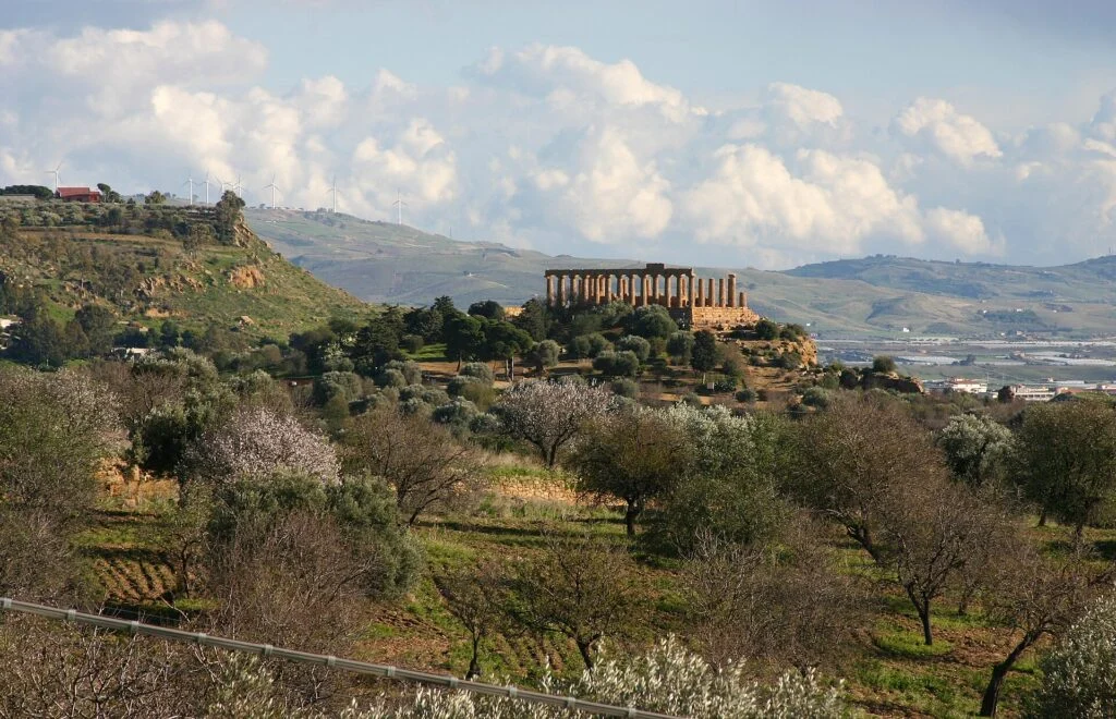 Temple of Hera seen from the Musem - Agrigento - Italy 2015