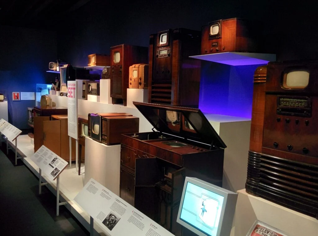 Gallery of historical television sets in the Museum of the Moving Image, New York City